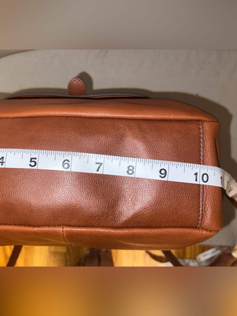 Fossil Cognac Leather Convertible Backpack - Picture 11 of 14